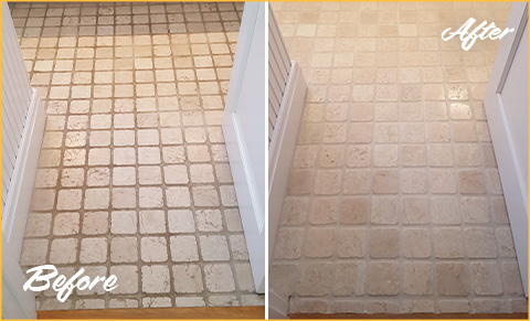 Our Tile and Grout Cleaners in Lakeview, IL, Brought This Dirty Bathroom  Back to Life