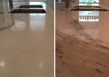 Epoxy Countertop Before and After